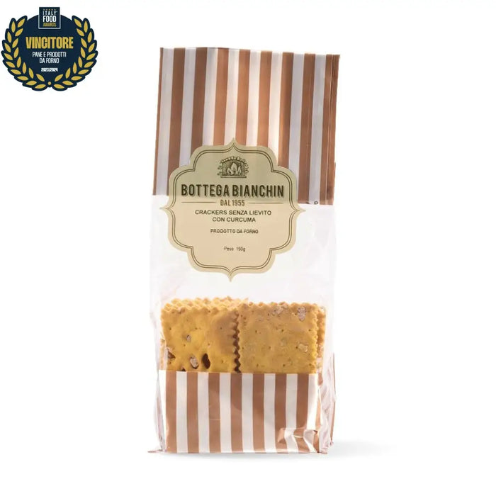 Crackers senza lievito alla Curcuma 150g  -  Bottega Bianchin - vaigustando